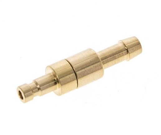 Latón DN 2.7 (Micro) Enchufe de anclaje de aire 5 mm Pilar de manguera Doble cierre