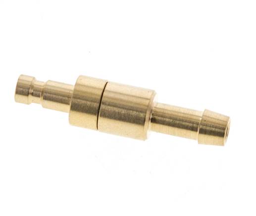 Latón DN 2.7 (Micro) Enchufe de anclaje de aire 5 mm Pilar de manguera Doble cierre