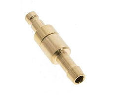 Latón DN 2.7 (Micro) Enchufe de anclaje de aire 5 mm Pilar de manguera Doble cierre