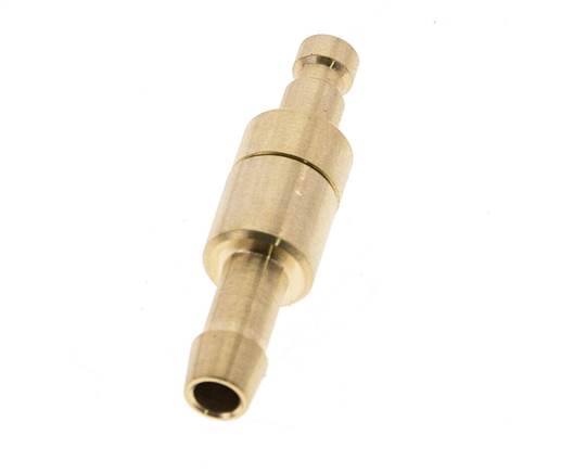 Latón DN 2.7 (Micro) Enchufe de anclaje de aire 5 mm Pilar de manguera Doble cierre