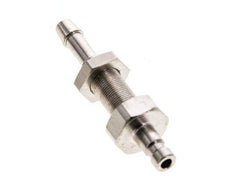Nickel-plated Brass DN 2.7 (Micro) Air Coupling Plug 4 mm Hose Pillar Bulkhead