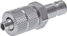 Nickel-plated Brass DN 2.7 (Micro) Air Coupling Plug 4x6 mm Union Nut [2 Pieces]