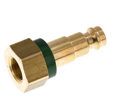 Acoplamiento de aire de latón DN 5 codificado en verde G 1/8 pulgadas hembra