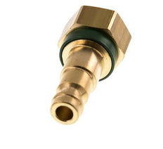 Acoplamiento de aire de latón DN 5 codificado en verde G 1/8 pulgadas hembra