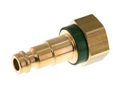 Acoplamiento de aire de latón DN 5 codificado en verde G 1/8 pulgadas hembra