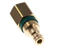 Latón DN 5 Verde Acoplamiento de Aire Enchufe G 1/4 pulgada Hembra