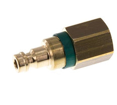 Latón DN 5 Verde Acoplamiento de Aire Enchufe G 1/4 pulgada Hembra