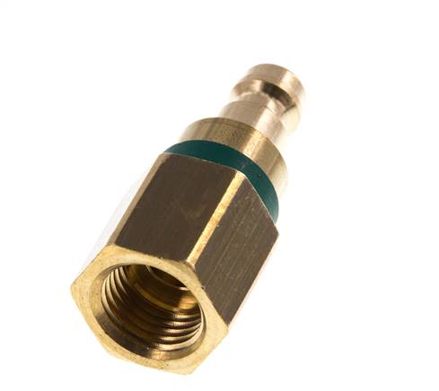 Latón DN 5 Verde Acoplamiento de Aire Enchufe G 1/4 pulgada Hembra