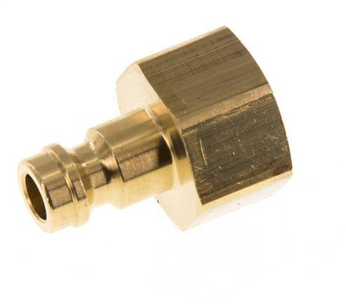 Brass DN 5 Air Coupling Plug G 1/4 inch Female [5 Pieces]