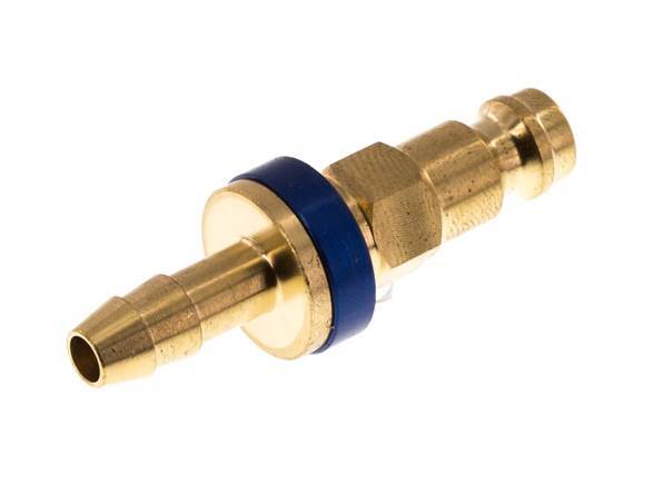 Tapón de anclaje de aire DN 5 codificado en azul Pilar de manguera de 6 mm