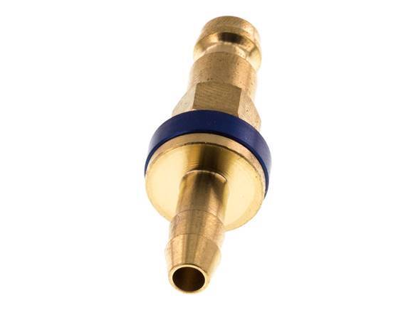 Tapón de anclaje de aire DN 5 codificado en azul Pilar de manguera de 6 mm