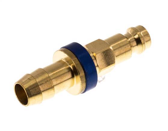 Tapón de anclaje de aire DN 5 codificado en azul Pilar de manguera de 9 mm