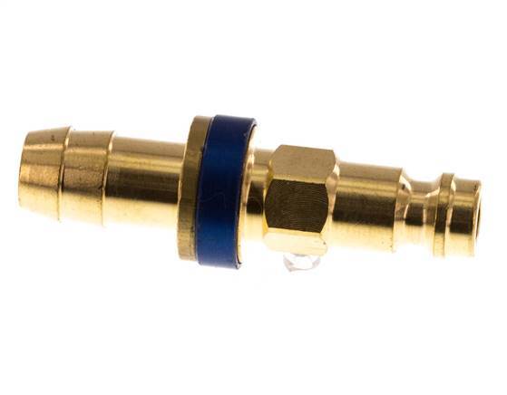 Tapón de anclaje de aire DN 5 codificado en azul Pilar de manguera de 9 mm