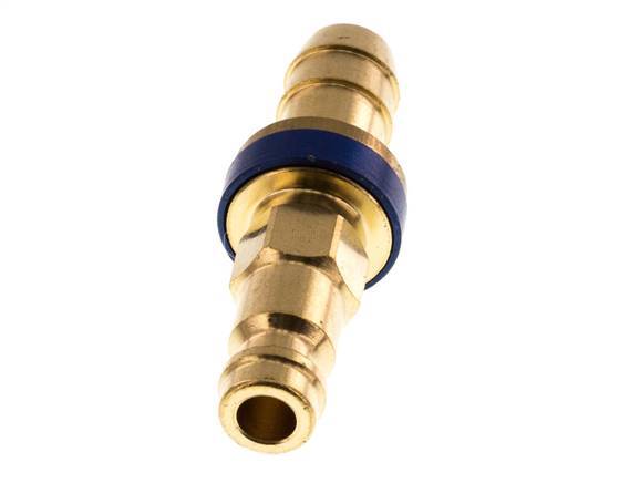 Tapón de anclaje de aire DN 5 codificado en azul Pilar de manguera de 9 mm