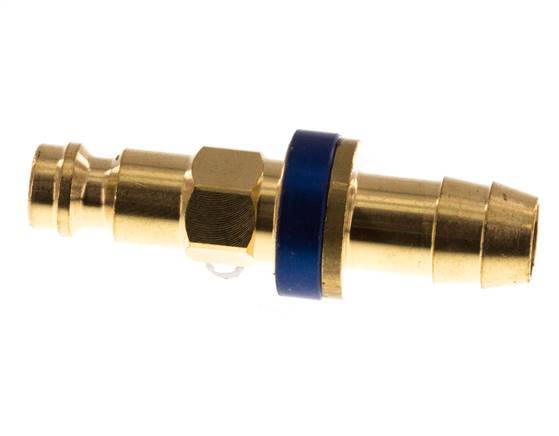 Tapón de anclaje de aire DN 5 codificado en azul Pilar de manguera de 9 mm