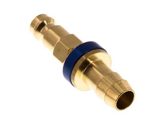 Tapón de anclaje de aire DN 5 codificado en azul Pilar de manguera de 9 mm