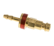 Tapón de anclaje de aire DN 5 codificado en rojo Pilar de manguera de 4 mm