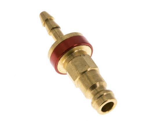 Tapón de anclaje de aire DN 5 codificado en rojo Pilar de manguera de 4 mm