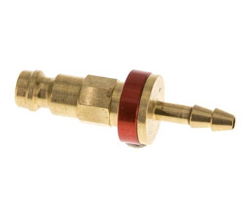 Tapón de anclaje de aire DN 5 codificado en rojo Pilar de manguera de 4 mm