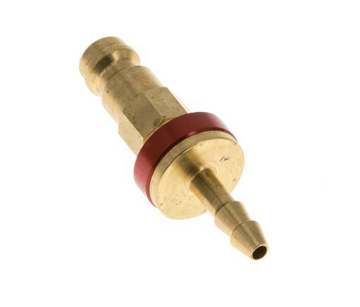 Tapón de anclaje de aire DN 5 codificado en rojo Pilar de manguera de 4 mm