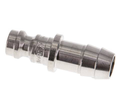Enchufe de acoplamiento de aire DN 5 de acero inoxidable Pilar de manguera de 9 mm