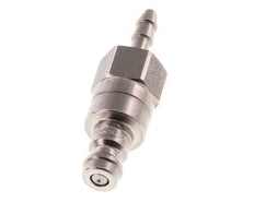 Acero inoxidable DN 5 Enchufe de acoplamiento de aire 4 mm Pilar de manguera Doble cierre