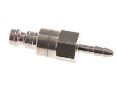 Acero inoxidable DN 5 Enchufe de acoplamiento de aire 4 mm Pilar de manguera Doble cierre
