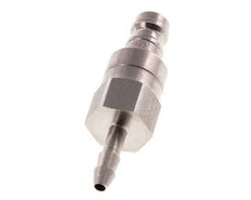 Acero inoxidable DN 5 Enchufe de acoplamiento de aire 4 mm Pilar de manguera Doble cierre