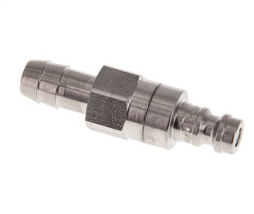 Acero inoxidable DN 5 Enchufe de acoplamiento de aire 9 mm Pilar de manguera Doble cierre