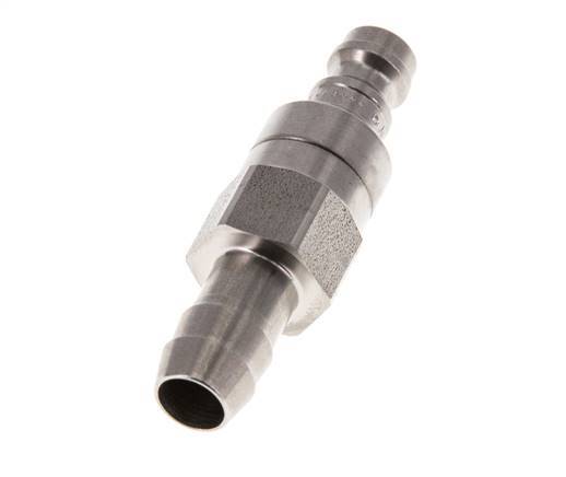 Acero inoxidable DN 5 Enchufe de acoplamiento de aire 9 mm Pilar de manguera Doble cierre