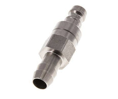 Acero inoxidable DN 5 Enchufe de acoplamiento de aire 9 mm Pilar de manguera Doble cierre