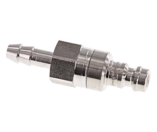 Acero inoxidable 316L DN 5 Enchufe de acoplamiento de aire 6 mm Pilar de manguera Doble cierre