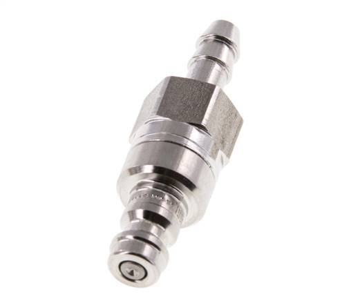 Acero inoxidable 316L DN 5 Enchufe de acoplamiento de aire 6 mm Pilar de manguera Doble cierre