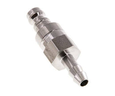 Acero inoxidable 316L DN 5 Enchufe de acoplamiento de aire 6 mm Pilar de manguera Doble cierre