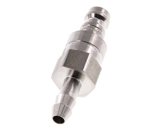 Acero inoxidable 316L DN 5 Enchufe de acoplamiento de aire 6 mm Pilar de manguera Doble cierre