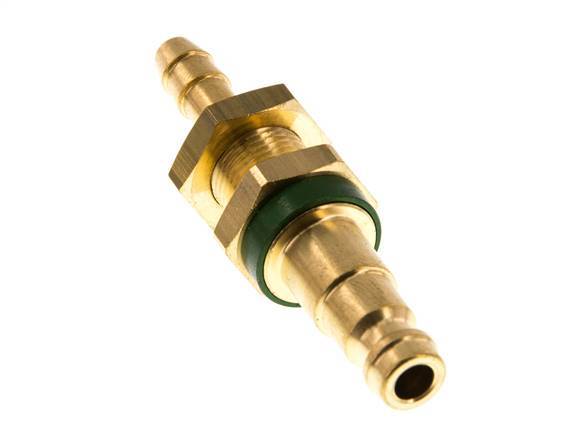 Tapón de anclaje de aire DN 5 codificado en verde Mampara de pilar de manguera de 6 mm
