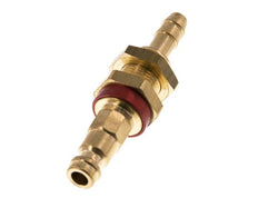 Tapón de anclaje de aire de latón DN 5 codificado en rojo Mampara de pilar de manguera de 6 mm