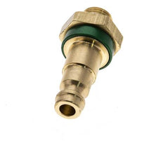Enchufe de latón DN 5 codificado en verde para acoplamiento de aire G 1/8 pulgadas macho