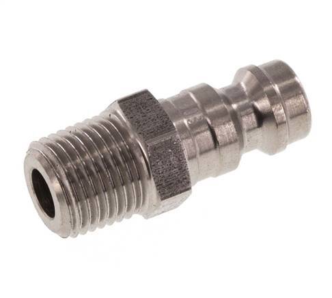 Enchufe de acoplamiento de aire DN 5 de acero inoxidable 1/8 pulgada NPT macho