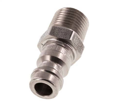Enchufe de acoplamiento de aire DN 5 de acero inoxidable 1/8 pulgada NPT macho
