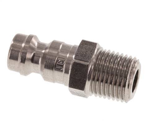Enchufe de acoplamiento de aire DN 5 de acero inoxidable 1/8 pulgada NPT macho