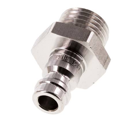 Acero inoxidable 316L DN 5 Acoplamiento de aire Enchufe G 1/4 pulgadas Macho