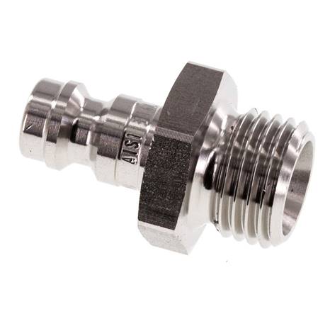 Acero inoxidable 316L DN 5 Acoplamiento de aire Enchufe G 1/4 pulgadas Macho