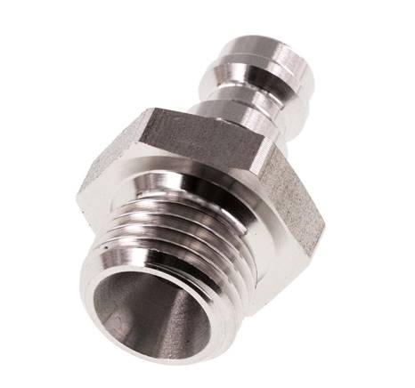 Acero inoxidable 316L DN 5 Acoplamiento de aire Enchufe G 1/4 pulgadas Macho