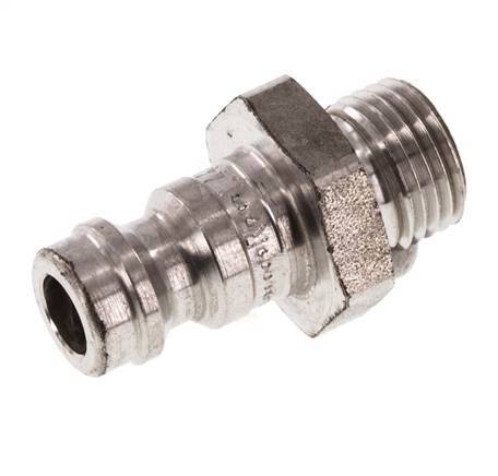 Acero inoxidable 316L DN 5 Acoplamiento de aire Enchufe G 1/8 pulgadas Macho