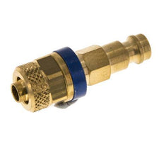 Tapón de acoplamiento de aire azul DN 5 Tuerca de unión 6x8 mm