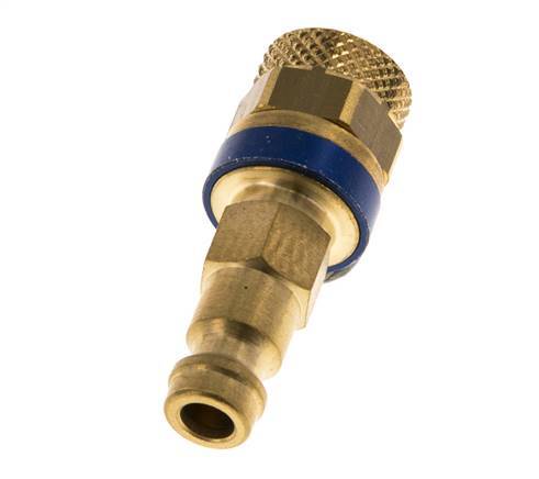 Tapón de acoplamiento de aire azul DN 5 Tuerca de unión 6x8 mm