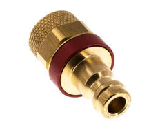 Tapón de acoplamiento de aire rojo DN 5 Tuerca de unión 6x8 mm