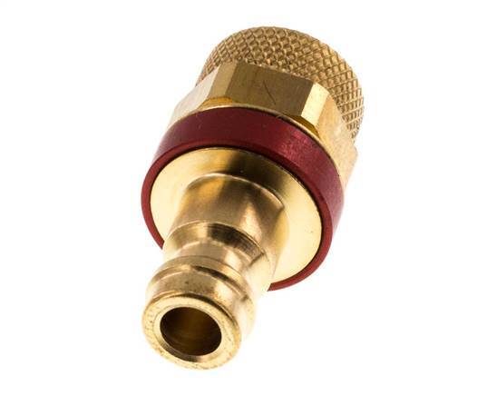 Tapón de acoplamiento de aire rojo DN 5 Tuerca de unión 6x8 mm
