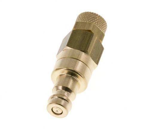 Acoplamiento de aire de latón DN 5 Tuerca de unión 4x6 mm Cierre doble